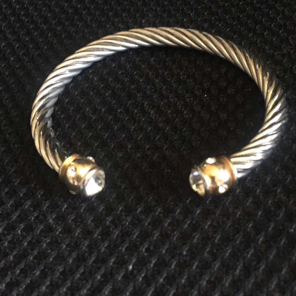 Two Tone Jewel Bracelet bangle
